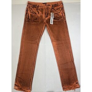 Purple Brand Fluorescent Orange X-Ray Jeans Mens Size 40 NWT